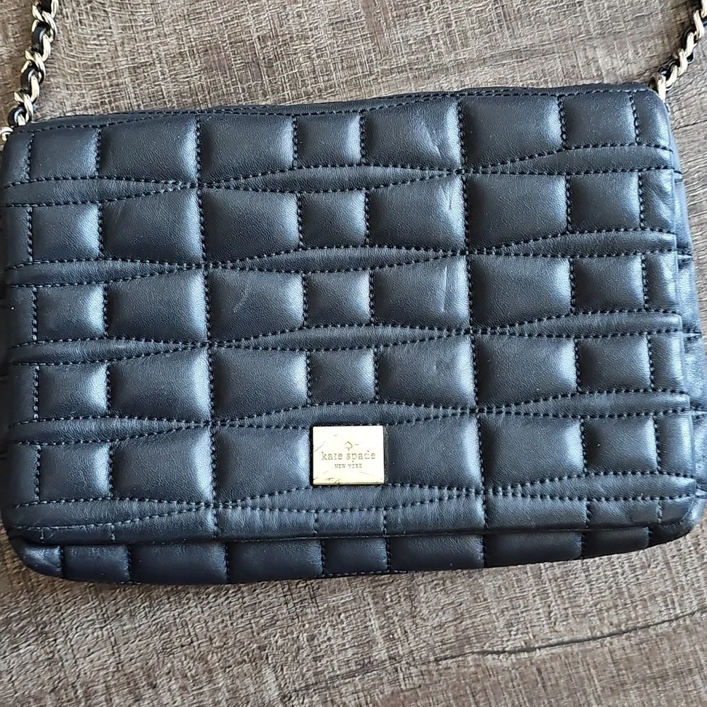 Kate Spade - Black Quilted Crossbody Bag - Picture 3 of 11